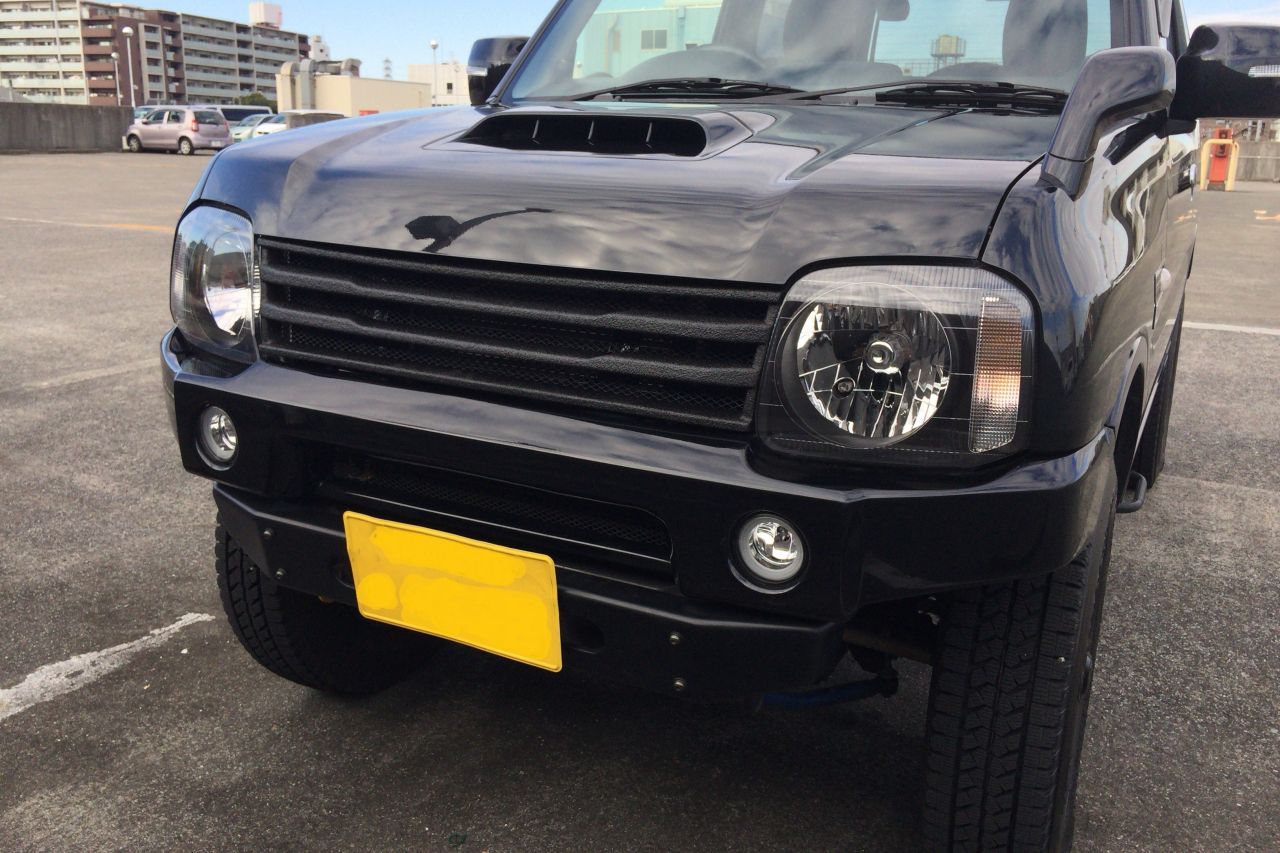 ジムニー JB23 FRPフロントグリル≪LINE-X塗装≫ カスタム車をご紹介